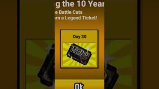 The First FREE Legend Ticket in Battle Cats EN History [upl. by Eelime]