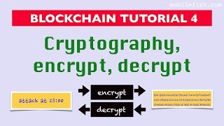 Blockchain tutorial 4 Cryptography encrypt decrypt [upl. by Nylhsoj]