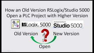 AB01 How an Old Version RSLogixStudio 5000 Opens a PLC Project with Higher Version [upl. by Ahpla736]