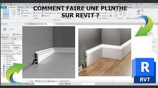 comment faire une plinthe sur revit [upl. by Kcin]