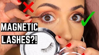 How To Apply Magnetic Lashes  Magnetic Lashes Review [upl. by Yelrihs313]