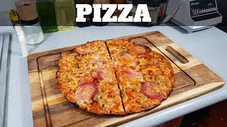 PIZZA al SARTÉN SIN LEVADURA Masa Delgada y Crujiente Receta Fácil y Rápida  William Priets [upl. by Ahsenor]