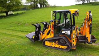 JCB 1CXT Backhoe Loader at work [upl. by Naz915]