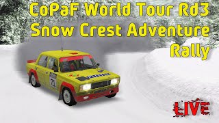 CoPaF World Tour Rd 3  Snow Crest Adventure Rally  Richard Burns Rally [upl. by Nave]