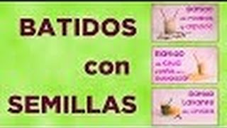 3 Recetas de Batidos con Semillas [upl. by Gillian]