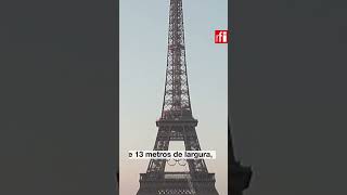 Anéis olímpicos passam a enfeitar Torre Eiffel para os Jogos Olímpicos de Paris 2024 [upl. by Valerian338]