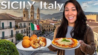 ITALIAN STREET FOOD TOUR in Sicily Italy First Time in Southern Italy [upl. by Jerry]