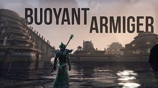 ESO MorrowindBuoyant Armiger MotifArmorampWeapon ShowcaseBuoyant Armiger StyleElder Scrolls Online [upl. by Maynord]