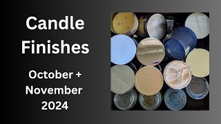 October and November Candle Empties 2024 [upl. by Zaid]