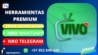 VIVO PLAYER NOTIFICACIONES PERSONALIZADAS QR  TEMAS MULTIPLATAFORMA [upl. by Giarc741]