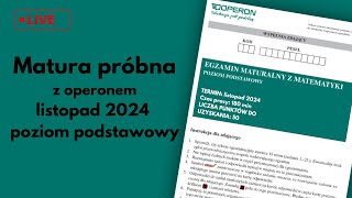 🔴LIVE JUTRO MATURA PRÓBNA Z MATEMATYKI CKE [upl. by Enayr]