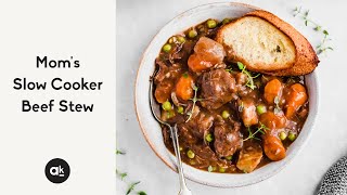 Moms Slow Cooker Beef Stew [upl. by Yeldah]