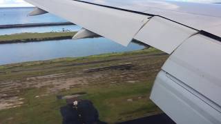 Tahiti French Polynesia  Landing at Faaā International Airport HD 2017 [upl. by Vale]