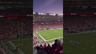 Sunsets at Levis Stadium mondaynightfootball sanfrancisco 49ers jets levistadium [upl. by Yenaj566]