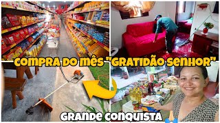 🤎MOR ME AJUDOU COM A FAXINA quotFOMOS NA CIDADE FAZER COMPRAS DO MÊS 🙏🏻🛒 [upl. by Rambow]