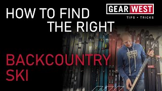 How to Choose the Right Backcountry XC Skis backcountryskiing nordicskis [upl. by Althea]