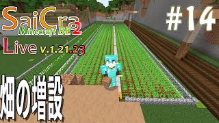 【SaiCra】Minecraft BE2 Live 14 畑の増設 [upl. by Lauri]