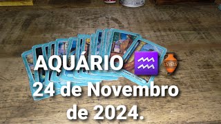 Aquário Previsões para o dia 24 de Novembro de 2024 [upl. by Chee]