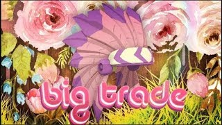 BIG TRADE FOR DARK PINK HEADDRESS  ANIMAL JAM [upl. by Aitsirhc]