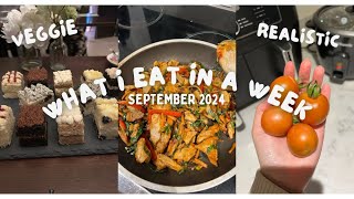 What I Eat in a Week  Vegetarian PlantBased Realistic Dinners [upl. by Ahsenac329]