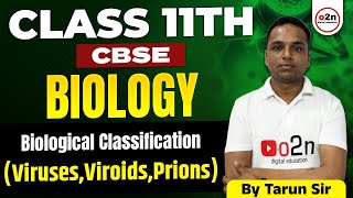 Class 11th  Biology Biological Classification Ch2 Le 5 viruses viroids prions By Tarun Sir [upl. by Aramen]