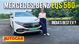 2022 MercedesBenz EQS 580 review  Indias best EV  First Drive  Autocar India [upl. by Stavro245]