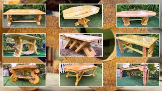 9 Amazing Woodworking Projects For You To Renew Your Kitchen  Amazing Big Tables [upl. by Brunelle]