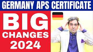 Germany APS Certificate Big Changes 2024  Germany Student Visa  Study in Germany New Law  Update [upl. by Aubarta]