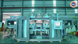 HBA Series Multiple Head EBM Machine 6 Head Double Station Blow Moulding Machine High Efficiency [upl. by Baoj]