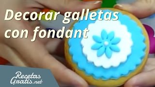 Decorar galletas con fondant [upl. by Germain]