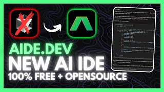 Aide IDE NEW AI Editor  FREE Cursor  Windsurf Alternative Opensource  Local [upl. by Yanej]