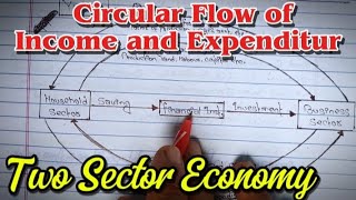 Circular flow of income and expenditure  Two Sector Economy  Economics Theoretical Class [upl. by Corder]