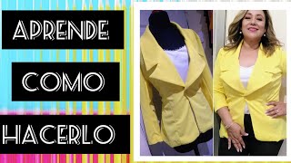 šŖā€¼ļø¸MOLDECORTE Y CONFECCIĆ“N DE BLAZER PARTE  1ā€¼ļø¸ā‘ļø¸melimodaymas [upl. by Buell]