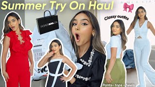 Summer Try On Haul 💌👗👠أخيرا وصلوني حوايج الصيف 🎀🥰أجي نقيسوهم FROM FASHIONNOVA🍒 [upl. by Cully]