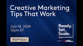 Creative Marketing Tips That Work [upl. by Notkcorb]