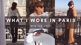 WHAT I WORE IN PARIS  TRY ON HAUL  Parisian Style [upl. by Rayshell]