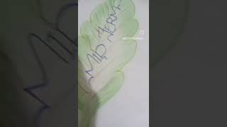 Mid term title page easy stepbystep drawing leafart [upl. by Rodi]