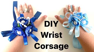 How to make wrist corsage Prom corsage diy tutorial Flower corsage DIY Craft ideas Anita Benko [upl. by Vick130]