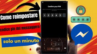 Come reimpostare il codice PIN di Messenger Solo un minuto  aggiornamento 2024 resetpincode [upl. by Olag459]