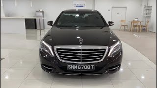 Mercedes S350L Bluetech Diesel LED 2014 Rear DVD SNM6708T [upl. by Rannug866]