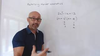 Factorising Harder Quadratics [upl. by Etnuhs]