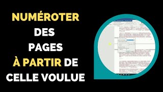 Comment numéroter des pages à partir de la 3 ou celle voulue dans Word [upl. by Rubin]