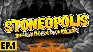 Minecraft Stoneopolis  A NEW GENERATION OF STONEBLOCK 1 Modded Questing StoneBlock [upl. by Millar]