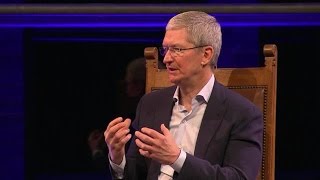 Apple CEO Tim Cook interview at Startup Fest Europe 240516 [upl. by Kara583]