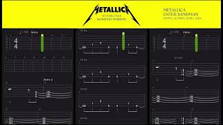 Metallica  Enter Sandman  FULL Guitar Tab  Lesson  Tutorial [upl. by Haisi134]