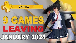 PS Plus Extra amp Premium Games January 2024  9 Games Are Leaving  2 Easy Platinum Games [upl. by Atled67]