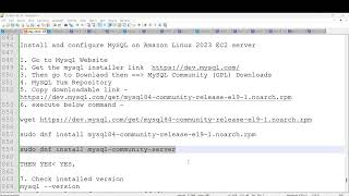 Installing MySQL on an EC2 Instance 2024 [upl. by Alejo537]