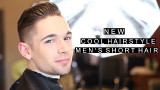 Cool New Hairstyle  Mens Short Haircut 2016  Modern Crew Cut [upl. by Farlie]