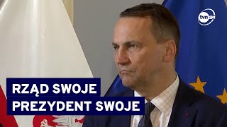 Sikorski o słowach Dudy quotTo nie pomaga Polscequot TVN24 [upl. by Rheims]