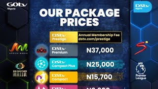 Dstv and Gotv subscription packages for 2024 [upl. by Lleumas]